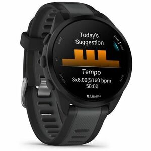 Garmin Forerunner Smartwatch - Nero, Slate Grigio Colore della struttura - Silicone Band Material - LAN wireless - Pulsoss