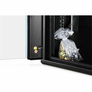 Digitus Dynamic-N 12U Wandmontierbar Geschlossener Schrank Rackschrank für Networking, Server - Schwarz - Stahl, Glas, Ble