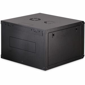 Digitus Dynamic-N 7U Wandmontierbar Geschlossener Schrank Rackschrank für Networking, Server - Schwarz - Stahl, Glas, Blec