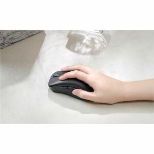 Asus MD102 Mouse - Bluetooth/Radio Frequency - Optical - Dark Grey - Wireless - 10 m - 2.40 GHz - 1600 dpi - Scroll Wheel