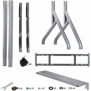 StarTech.com Display-Wagen - 99,79 kg Belastbarkeit - 4 Rollen - Stahl, Plastik - 1,2 m Länge x 777,2 mm Breite x 1737,4 m