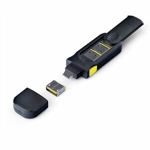 StarTech.com USB-A Port Blocker Schlüssel mit 4x Verriegelung-Staubschutzkappen, Snap-In, Portschutz für Laptops und Compu