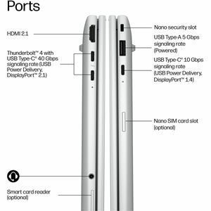 EliteBook 8 G2i 13.3IN U5 325 300n UWVA with IR Display 32GB LP 512GB Value No WWAN WiFi 7 62WHr Battery W11 Pro 3-3-3
