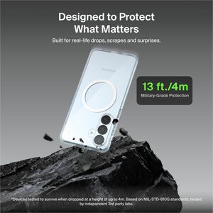 Belkin SheerForce Case for Samsung Galaxy S26+ Smartphone - Grippy Side Grooves - Clear - Drop Resistant, Shock Absorbing,