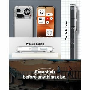 Spigen Ultra Hybrid Case for Nothing Phone (4a) Pro Smartphone - Crystal Clear - Shock Absorbing, Drop Resistant, Anti-scr