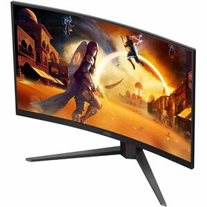 AOC AGON C32G4Z 32" (81.3 cm) Class Full HD Curved Screen Gaming LED Monitor - 16:9 - Black, Red - 31.5" (80 cm) Viewable 