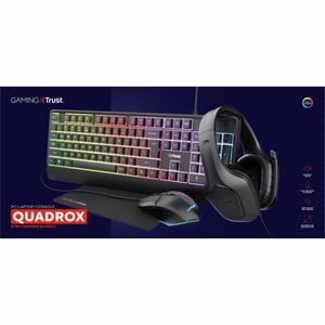 Kit clavier/souris/tapis de souris/casque gaming Trust Gaming GXT 792 Quadrox