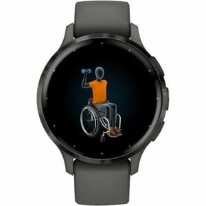 Garmin Venu 3S Smart Watch - 41 mm Case Height - 41 mm Case Width - Pebble Grey Case Color - Black Band Color - Stainless 