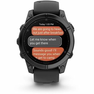 Garmin fēnix E Smart Watch - Slate Grey Body Color - Stainless Steel Body Material - Fiber Reinforced Polymer, Metal Case 