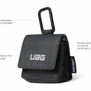 Urban Armor Gear Rugged Carrying Case (Pouch) Apple AirPods Pro 3 - Black - Moisture Resistant, Rust Resistant, Corrosion 