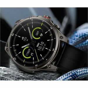 Carneo GTR eXpedition Smart Watch - 11 mm Case Thickness - Titanium Grey Body Color - Glass, Metal Body Material - Silicon