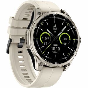 Carneo GTR eXpedition Smart Watch - 11 mm Case Thickness - 44 mm Case Width - Silver, Gray Sand, Titanium Silver Body Colo