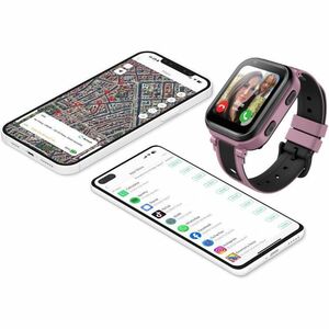 Carneo Smart Watch - 47 mm Case Height - 16 mm Case Thickness - 41 mm Case Width - Children - Pink, Black Body Color - Wir