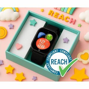 Carneo Smart Watch - 42 mm Case Height - 14 mm Case Thickness - 34 mm Case Width - Children - Black Body Color - Tempered 