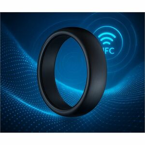 Carneo Smart Ring - Finger Wearable - Titanium Black - Near Field Communication - Scratch Resistant, Water Resistant, Wate