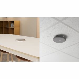 Logitech Com fios Microfone para Voz - Branco - 70 m - 90 Hz para 16 kHz -36 dB - Omnidirecional - Montagem no teto, Supor