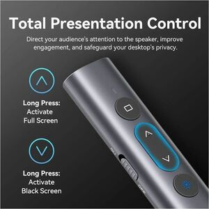 WIRELESS POWERPOINT PRESENTATIO N CLICKER WITH RED LASER POINTER