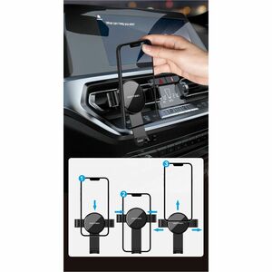 Vention KCSB0 Smartphone, Car, iPhone SmartPhone Holder - 112.1 mm x 73 mm x 83.5 mm x - Thermoplastic Polyurethane (TPU),