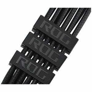The ROG Equalizer is an etched 12V-2x6 PCIe cable that delivers balanced PSU-to-ROG Equalizer power to minimize current va