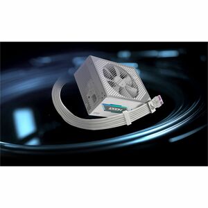The ROG Equalizer (WHITE) is an etched 12V-2x6 PCIe cable that delivers balanced PSU-to-ROG Equalizer power to minimize cu