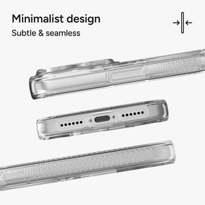 ZAGG Crystal Palace Snap Case for Apple iPhone 17 Pro Max Smartphone - Textured Edge, Textured Grip - Crystal Clear - 1 / 