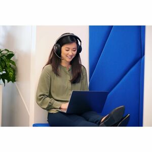 Kensington H3000 Kabellos Über das Ohr, Kopfbügel Stereo Headset - Schwarz - Microsoft-Teams-Zertifizierung - Google Assis