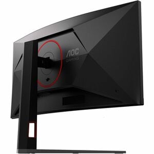 AOC CU34G4CA 34" Class UW-QHD Curved Screen Gaming LED Monitor - 21:9 - Black, Red - 86.4 cm (34") Viewable - Fast Vertica