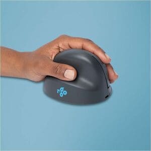R-Go HE Basic Vertical Mouse Maus - Bluetooth - USB-Typ C - Optisch - 3 Taste(n) - Grau - Mac, Windows - Kabel/Drahtlos - 