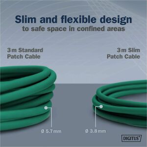 Digitus 1,50 m Kategorie 6a Netzwerkkabel - 10 Stück - Cable for Netzwerkgerät - 10 Gbit/s - Patchkabel - Abschirmung - Sh