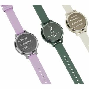 Garmin Lily 2 Active Smart Watch - 38 mm Case Height - 38 mm Case Width - Lunar Gold Case Color - Gold Band Color - Anodiz