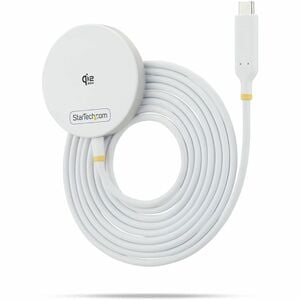 StarTech.com Induction Charger - White - 1 - For Mobile Device, iPhone, Qi-enabled Device - 5 V DC, 9 V DC, 12 V DC, 15 V 