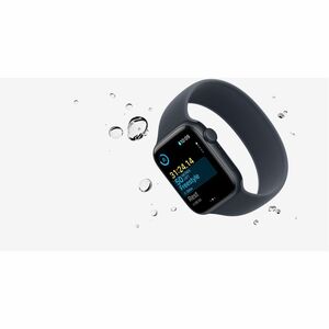 Apple Watch SE 3 GPS 40mm Midnight Aluminium Case with Navy Blue Sport Band - S/M