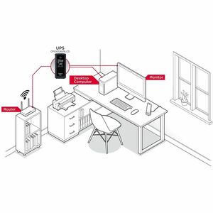 CyberPower CP1000AVRLCD Intelligent LCD UPS Systems - 1000VA/600W, 120 VAC, NEMA 5-15P, Mini-Tower, 9 Outlets, LCD, PowerP