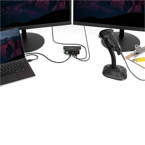 StarTech.com 4-Port USB 2.0 Hub - Add four rugged external USB 2.0 ports from a single USB connection - usb 2.0 hub - 4 po