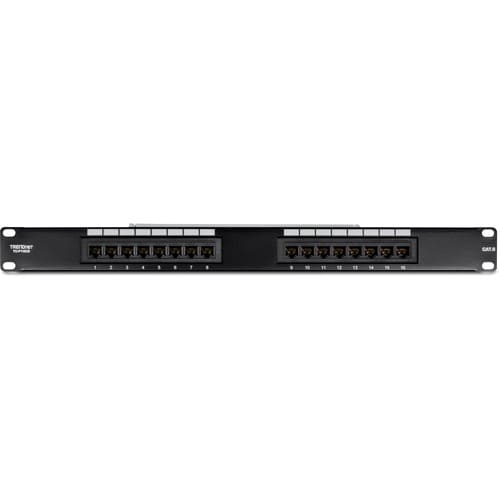 TRENDnet TC-P16C6 16 Port(s) Network Patch Panel - 16 x RJ-45 - 19" Wide