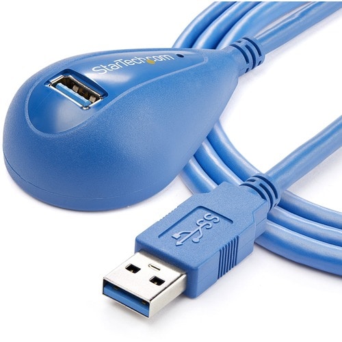 StarTech.com Cable de 1.5m Extensión Alargador USB 3.0 (5Gbps) SuperSpeed Dock de Escritorio - Macho a Hembra USB A - Cabl