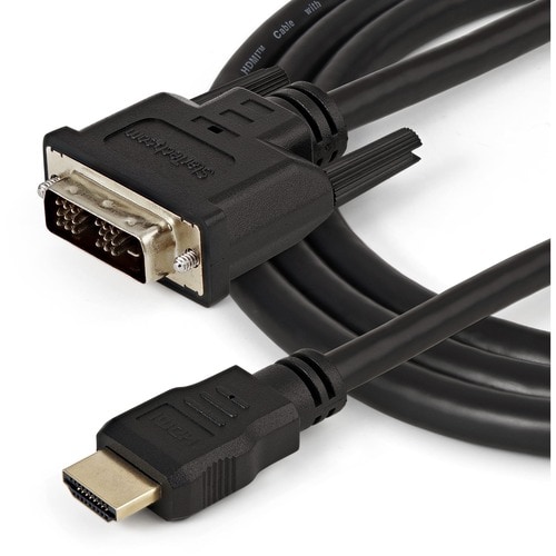 StarTech.com Câble HDMI® vers DVI-D M/M 1,5 m - Cordon HDMI vers DVI-D Mâle / Mâle 1,5 Mètres - Cable for Appareil vidéo, 