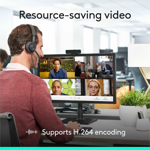 Logitech C925e Webcam - 30 fps - USB 2.0 - 1920 x 1080 Video - Auto-focus - Microphone - For Notebook, Monitor