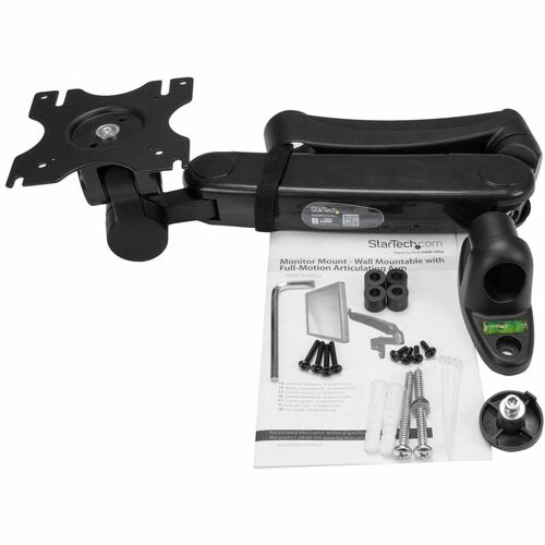 StarTech.com Brazo de Soporte para un Monitor - de Montaje en Pared - con Ajuste de Altura de un Solo Toque - Altura ajust