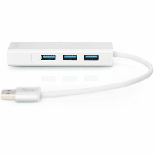 Digitus USB/Ethernet Combo Hub - USB Type A - Notebook, Printer, Flash Drive - 3 Total USB Port(s) - 3 USB 3.0 Port(s)1 Ne