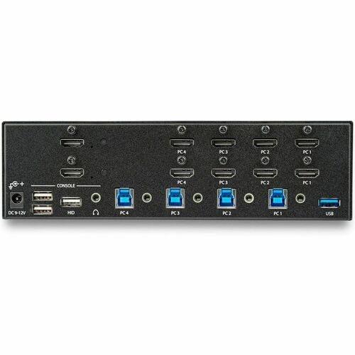 SWITCH CONMUTADOR KVM 4 PUERTO HDMI 4K 30HZ PANTALLA DOBLE