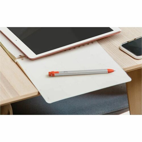 Stilo Logitech Crayon - Attivo - Punta dello stilo sostituibile - Arancione - Tablet PC Dispositivo supportato