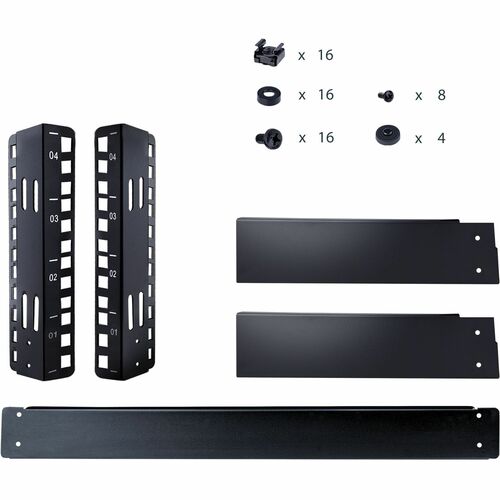 StarTech.com 4U Open Frame Desktop Rack - 2 Post - Weight Cap. 66 lbs. - Free Standing Network Rack (RK4OD) - 2-Post 4U de
