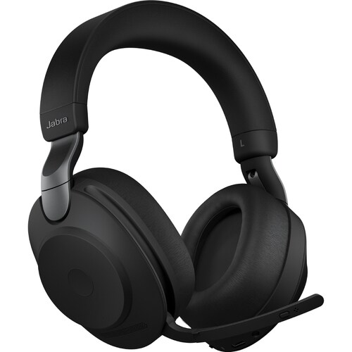 Jabra Evolve2 85, Link380/390a (USB-A) UC Stereo with Charging Stand - Black