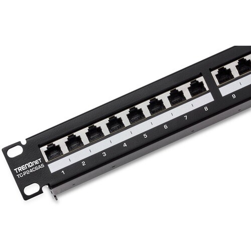 24-Port Cat6a Shielded Patch Panel