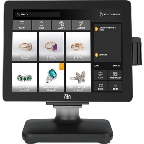 Elo EloPOS i5 POS Terminal - Core i5 2.10 GHz - 8 GB DDR4 SDRAM 128 GB M.2/SATA - 39.6 cm (15.6") LED Touchscreen UHD Grap