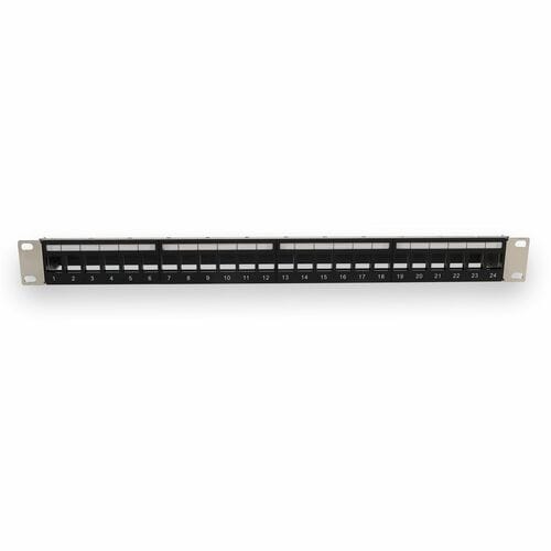19IN CAT6 24-PORT UNLOADED PATCH PANEL