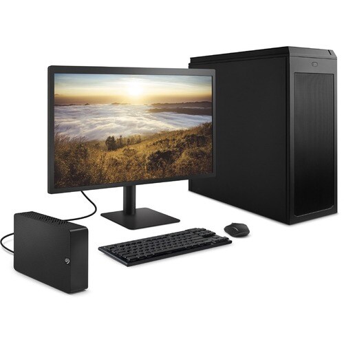 Disque dur Bureau Seagate Expansion STKP10000400 - 3.5"" Externe - 10 To - Noir - Ordinateur de bureau, MAC Appareil compa