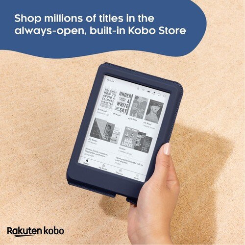 Kobo Clara 2E Digital Text Reader - Deep Ocean - 12000 Book(s) - 16 GB Flash - 15.2 cm (6"") Display - Touchscreen - 1488 