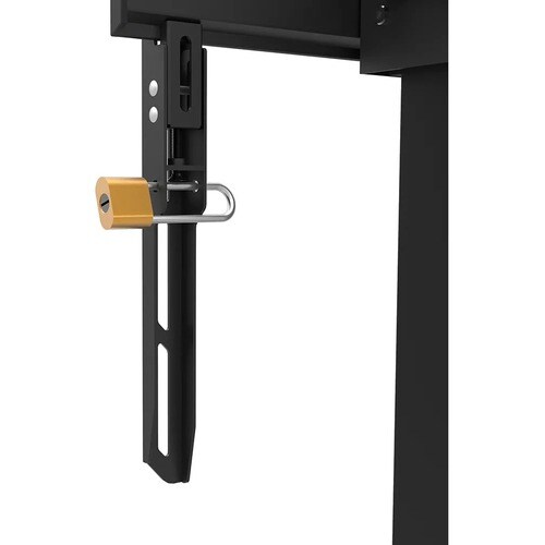 Neomounts Display Cart - 110 kg Load Capacity - 4 Casters - Steel - 1019 mm Width x 831 mm Depth x 2127 mm Height - Black